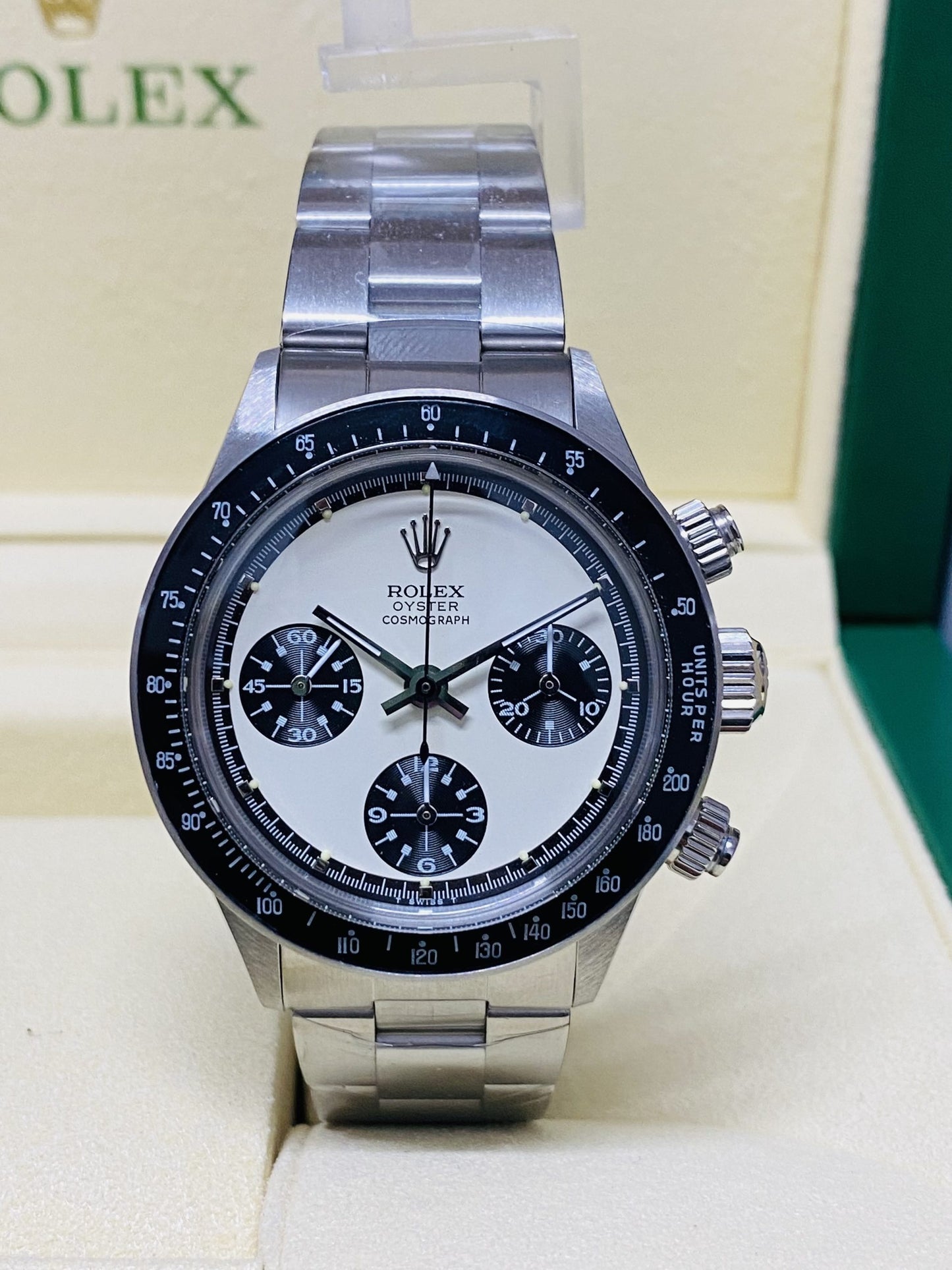 DAYTONA PAUL NEWMAN 6245 ACCIAIO BIANCO/NERO