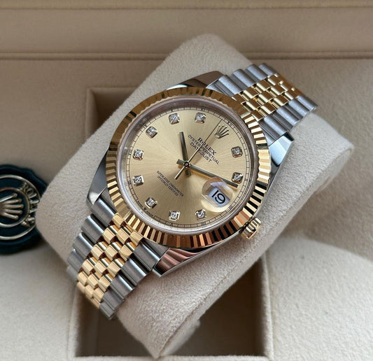 ROLEX DATEJUST JUBILÈE CHAMPAGNE DIAMOND