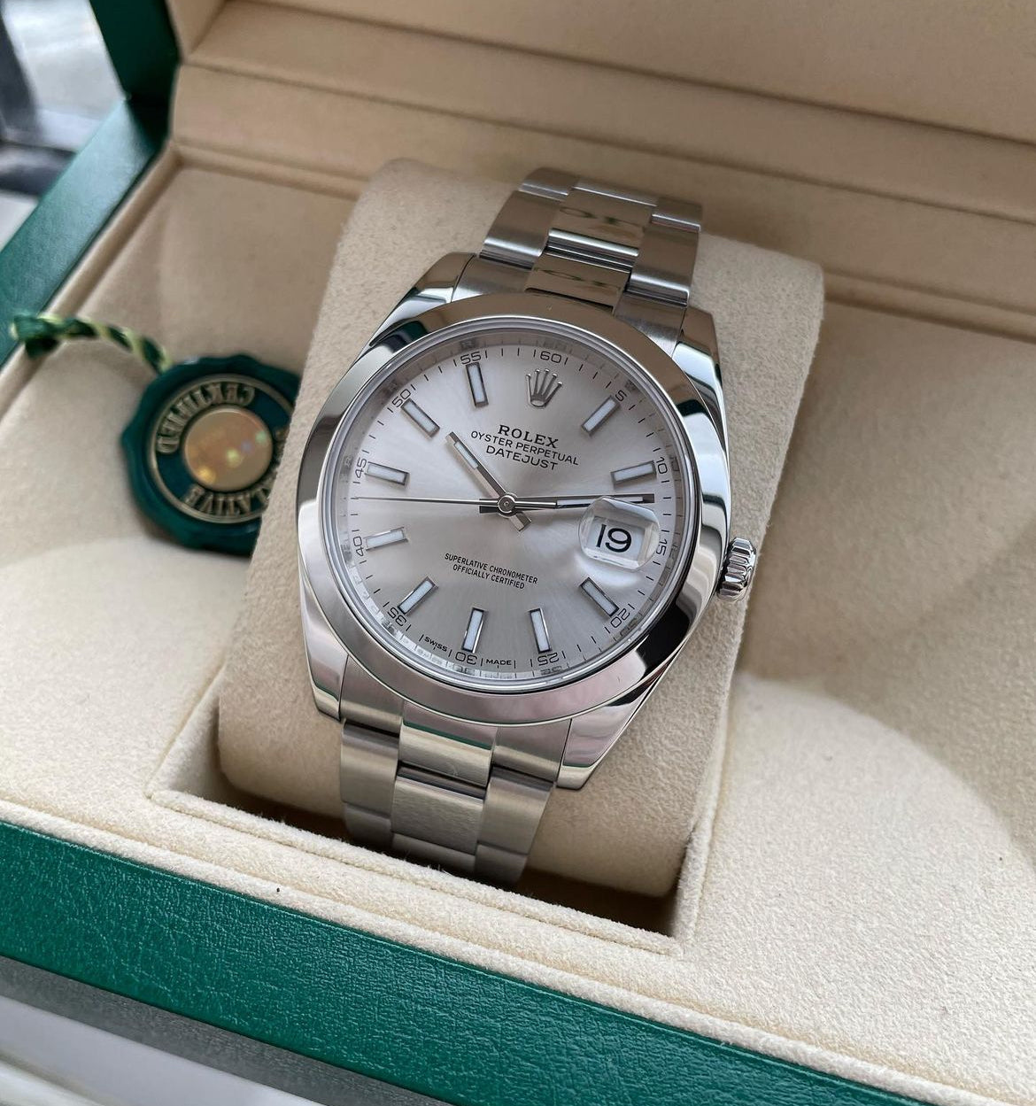 ROLEX DATEJUST OYSTER SILVER