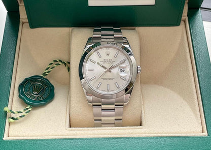 ROLEX DATEJUST OYSTER SILVER