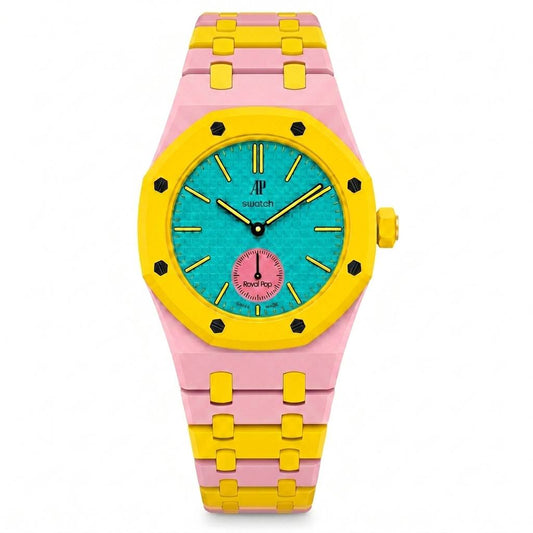 Royal Pop Ceramica Rosa/Azzurro/Giallo