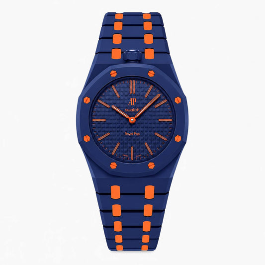Royal Pop Ceramica Blu/Arancio